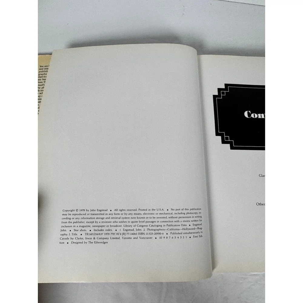 Star Shots John Engstead 1978 1st Ed Signed Engstead Richardson Hollywood